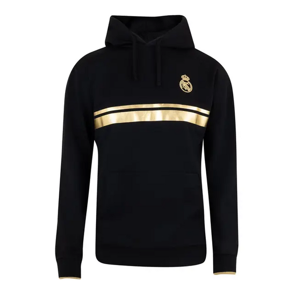 Real Madrid Men’s Black & Gold Hoodie