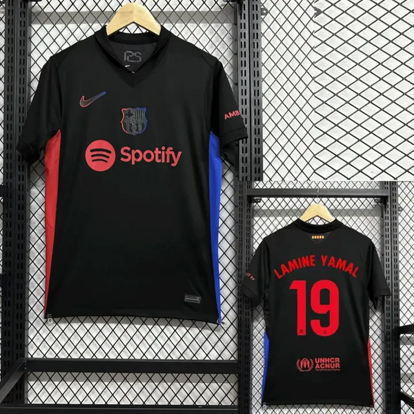 Barcelona Away Embroidered Jersey – Lamine Yamal 19 (2024/25 Edition)