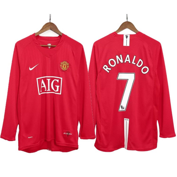 Ronaldo Manchester United Home Jersey – CR7 (2007/08 Classic Edition, Full Sleeves)