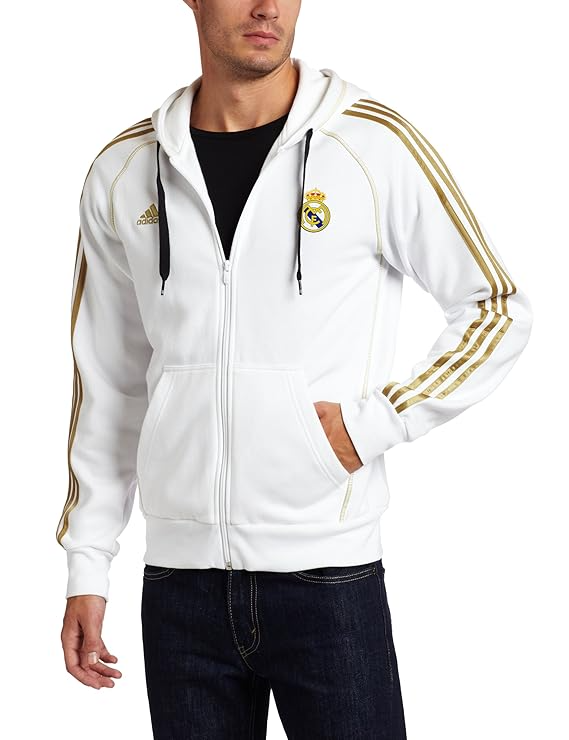 Real Madrid Zip Hoodie – White