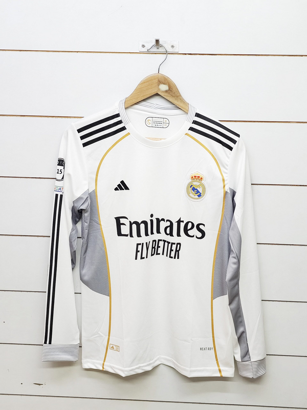 Real Madrid Home Jersey – Mbappé 10 (2025/26 Season, Full Sleeves)