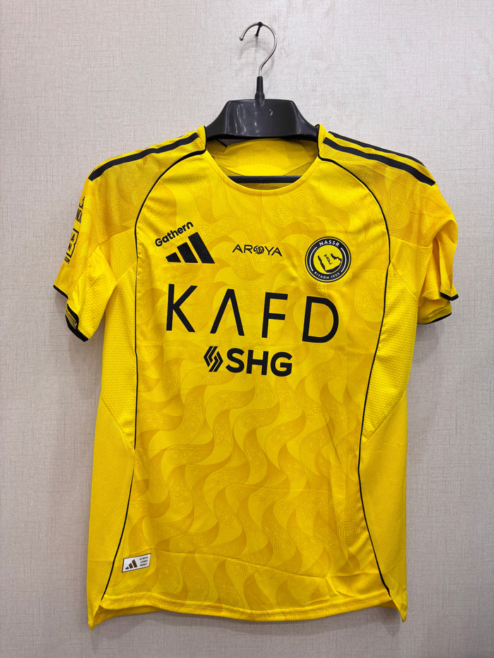 RONALDO 7 Al-Nassr Embriodered 2025-26 Home Jersey