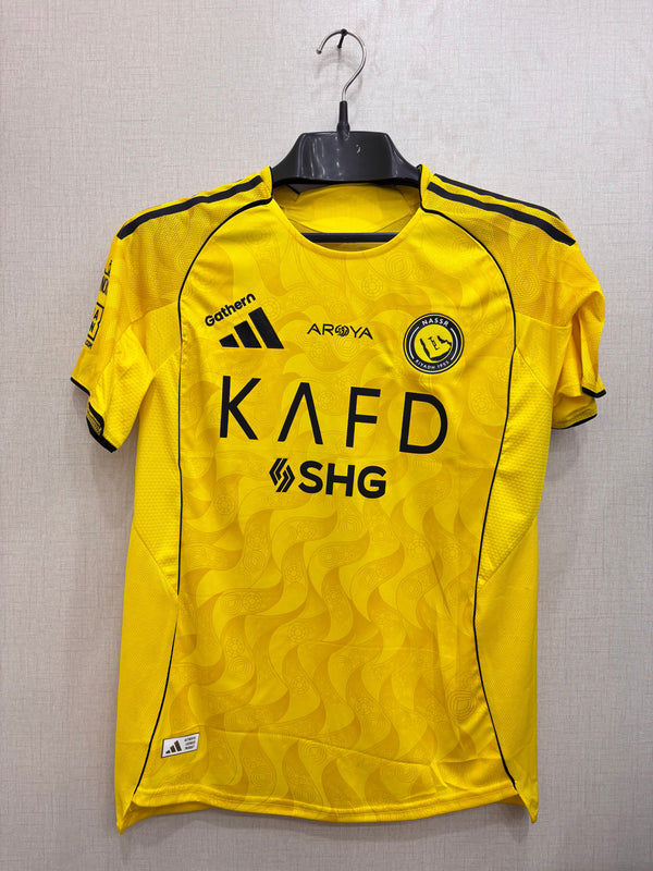 RONALDO 7 Al-Nassr Embriodered 2025-26 Home Jersey