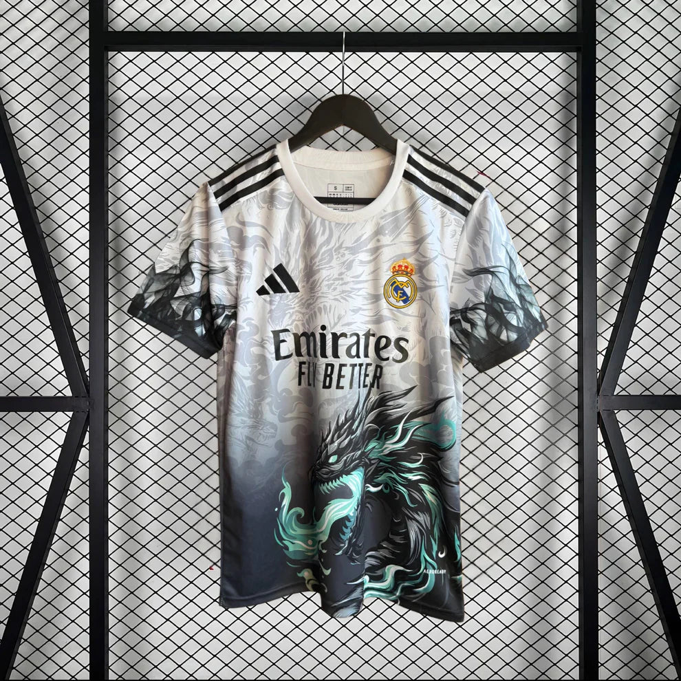 Real Madrid 25/26 White Dragon Fury Shirt