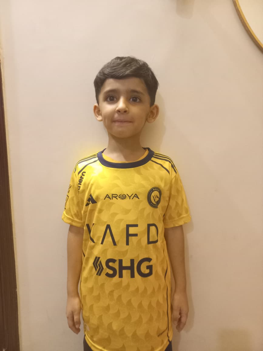 Ronaldo Al Nassr Home Kids Kit – New Season 2025/26