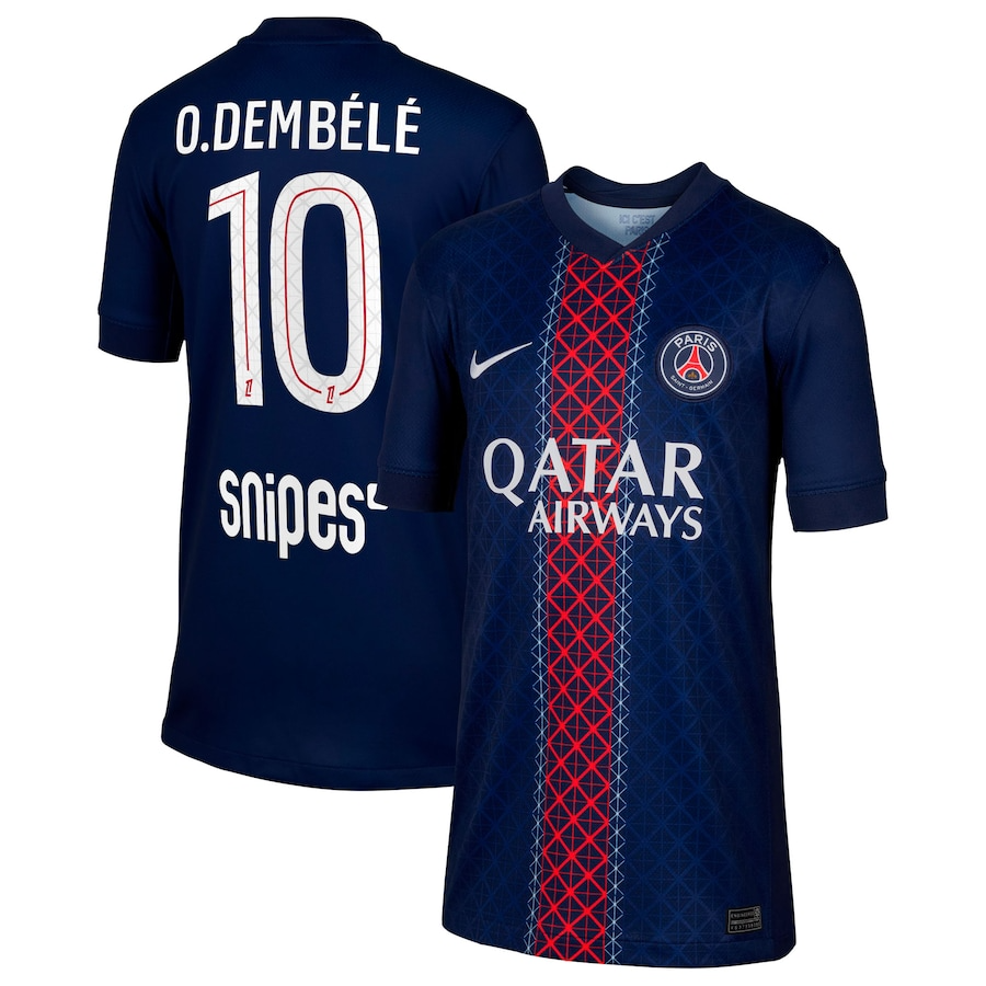 PSG Nike Home Stadium Shirt 2025-26 - O. Dembélé 10 printing