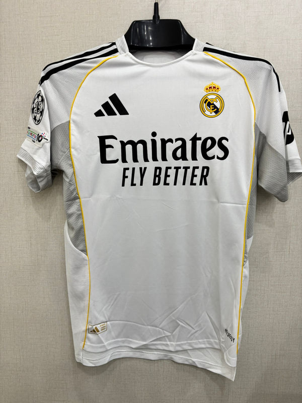 Real Madrid Embroidered Jersey Season 2025-26 – Mbappé & Bellingham